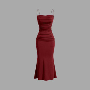 Mia Muse Women's Party Dresses Maxi Spaghetti Strap Elegant Slim Evening Wedding Guest Multi-Color Summer Milkmaid Dresses 1