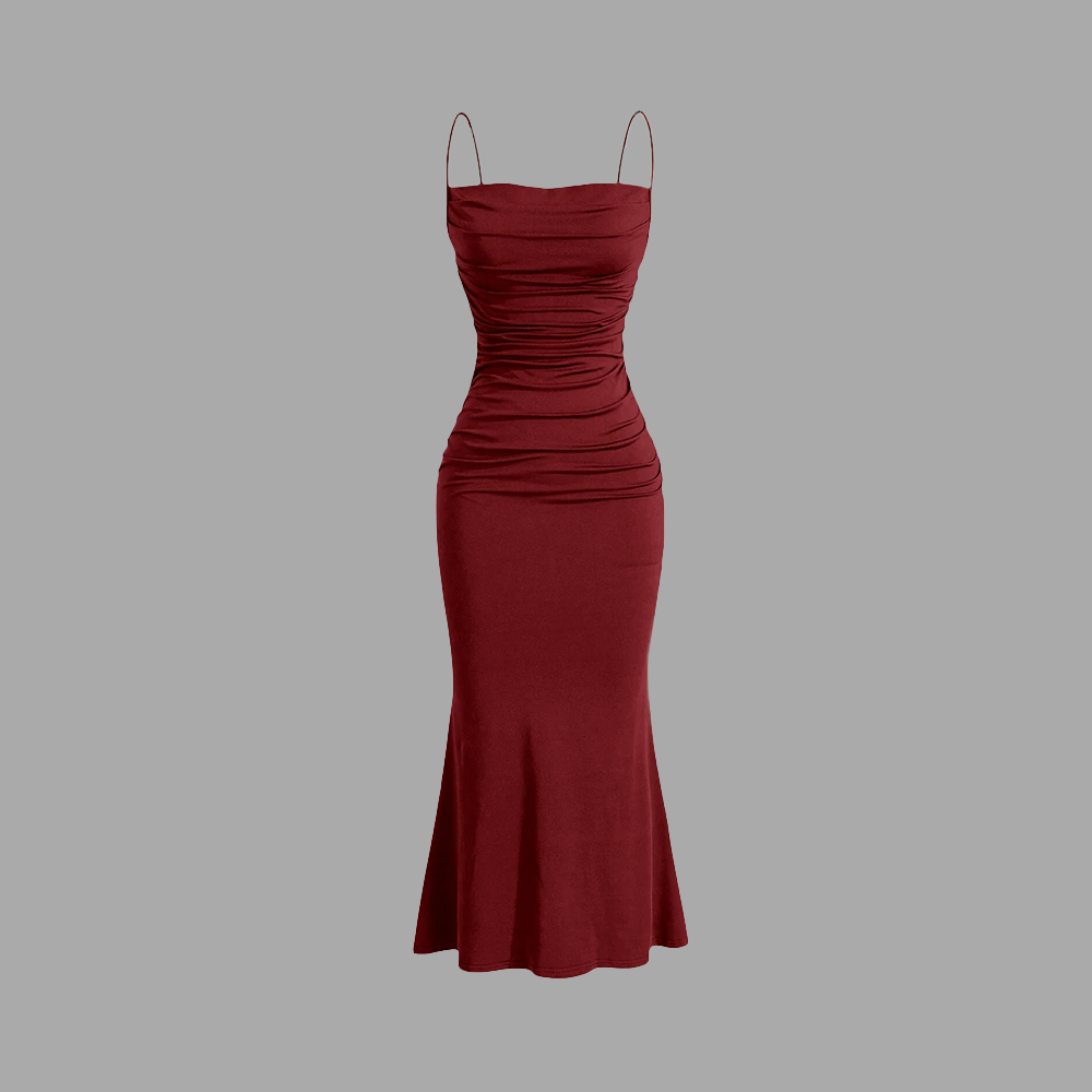 Mia Muse Women's Party Dresses Maxi Spaghetti Strap Elegant Slim Evening Wedding Guest Multi-Color Summer Milkmaid Dresses 1